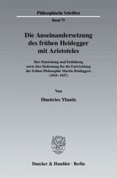 Die Auseinandersetzung des frühen Heidegger mit Aristoteles. - Yfantis, Dimitrios