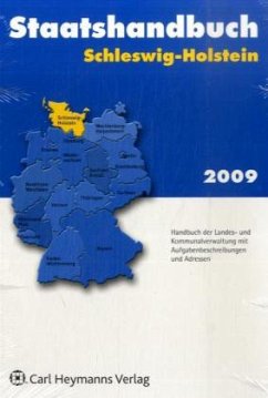 Cover Schleswig-Holstein 2009, m. CD-ROM / Die Bundesrepublik Deutschland Staatshandbuch