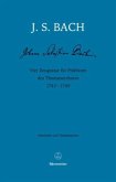 Vier Zeugnisse für Präfekten des Thomanerchores 1743-1749 Vier Zeugnisse für Präfekten des Thomanerchores 1743-1749