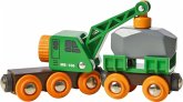 BRIO 33698 - Grüner Kranwagen mit Anhänger + Fracht BRIO 33698 - Grüner Kranwagen mit Anhänger + Fracht