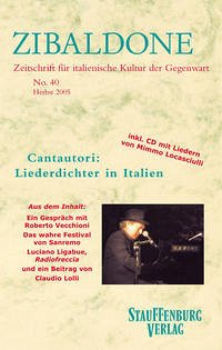 Cantautori: Liederdichter in Italien - Bremer, Thomas; Heydenreich, Titus