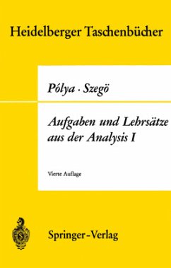 Aufgaben und Lehrsätze aus der Analysis - Polya, Georg;Szegö, Gabor