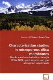 Characterization studies in microporous silica membranes