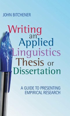 Cover Writing an Applied Linguistics Thesis or Dissertation