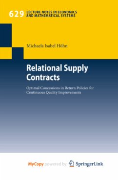 Relational Supply Contracts - Höhn, Michaela Isabel