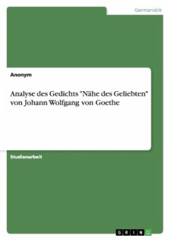 Analyse des Gedichts 