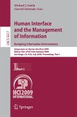 Human Interface and the Management of Information. Designing Information Environments