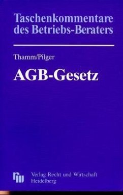 Taschenkommentar zum AGB-Gesetz Taschenkommentar zum AGB-Gesetz