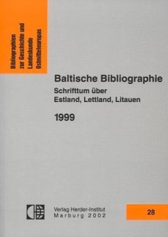 Cover Baltische Bibliographie 1999