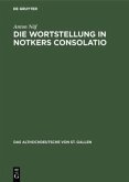 Die Wortstellung in Notkers Consolatio