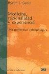 Cover Medicina, racionalidad y experiencia : una perspectiva antropológica