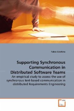 Supporting Synchronous Communication in Distributed Software Teams - Calefato, Fabio