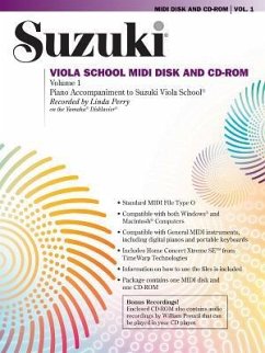 Cover Suzuki Viola School, Piano Accompaniment, MIDI Disk + CD-ROM. Vol.1