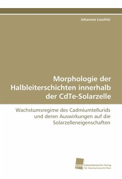 Morphologie der Halbleiterschichten innerhalb der CdTe-Solarzelle - Luschitz, Johannes