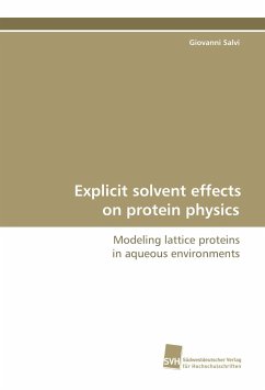 Explicit solvent effects on protein physics - Salvi, Giovanni