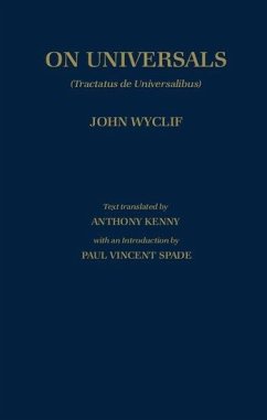 de Universalibus - Wyclif, John; Kenny, Antony