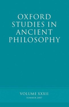 Oxford Studies in Ancient Philosophy XXXII - Sedley, David (ed.)