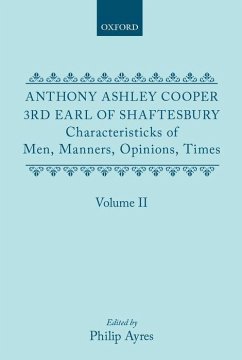 Characteristicks of Men, Manners, Opinions, Times - Earl of ^Ashaftesbury, Anthony Ashley Cooper