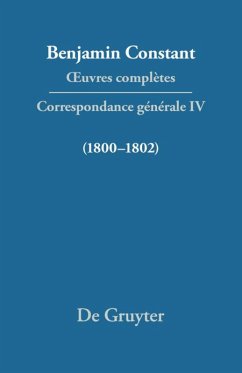 Correspondance 1800¿1802 - Constant, Benjamin