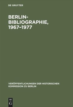 Berlin-Bibliographie, 1967¿1977