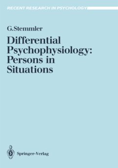 Differential Psychophysiology: Persons in Situations - Stemmler, Gerhard