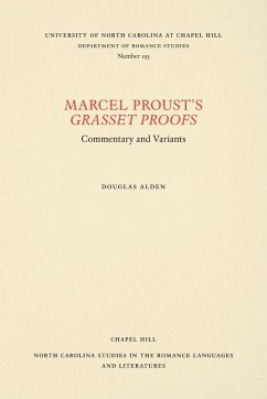 Marcel Proust's Grasset Proofs - Alden, Douglas