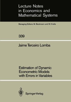 Estimation of Dynamic Econometric Models with Errors in Variables - Terceiro Lomba, Jaime