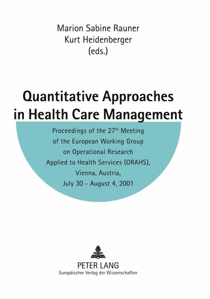 Quantitative Approaches in Health Care Management Quantitative Approaches in Health Care Management