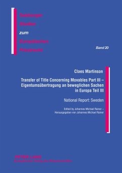 Cover Transfer of Title Concerning Movables Part III