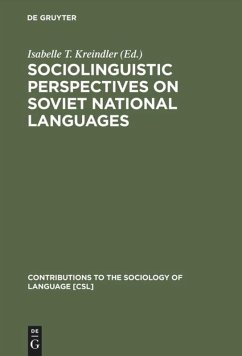 Cover Sociolinguistic Perspectives on Soviet National Languages