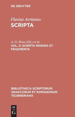 Scripta minora et fragmenta Flavius Arrianus Author