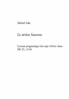 Le sévère Sauveur - Michel Sakr-Fghal, P.