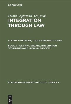 Political Organs, Integration Techniques and Judicial Process - Political Organs, Integration Techniques and Judicial Process