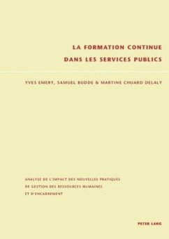 La formation continue dans les services publics - Chuard Delaly, Martine;Emery, Yves;Budde, Samuel