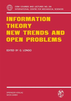 Information Theory New Trends and Open Problems - Longo