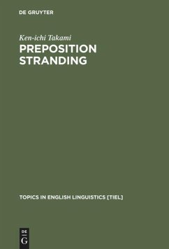 Preposition Stranding - Takami, Ken-ichi