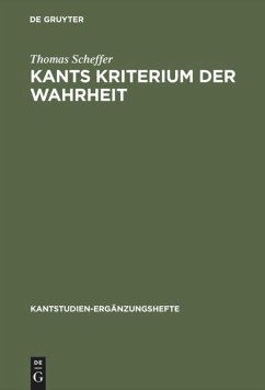 Kants Kriterium der Wahrheit - Scheffer, Thomas