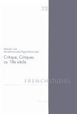 Critique, Critiques au 18e siècle