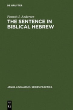 The Sentence in Biblical Hebrew - Andersen, Francis I.