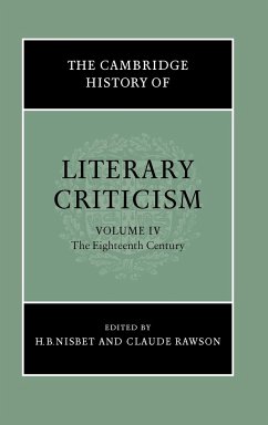 The Cambridge History of Literary Criticism - Nisbet, H. B. / Rawson, Claude (eds.)