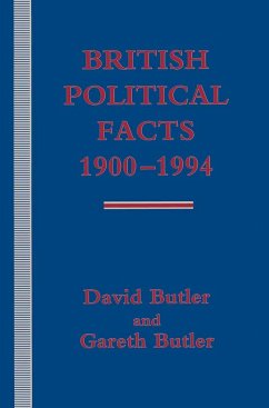 British Political Facts 1900-1994 - Butler, David