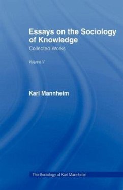 Essays Sociology Knowledge V 5 - Mannheim, Karl