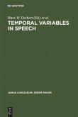 Temporal Variables in Speech