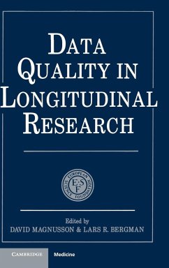 Data Quality in Longitudinal Research - Magnusson, David / Bergman, R. (eds.)