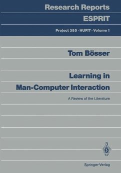 Learning in Man-Computer Interaction - Bösser, Tom