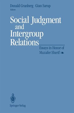 Social Judgment and Intergroup Relations - Granberg, Donald / Sarup, Gian (Hgg.)