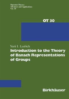 Introduction to the Theory of Banach Representations of Groups - Lyubich, Yurii I.