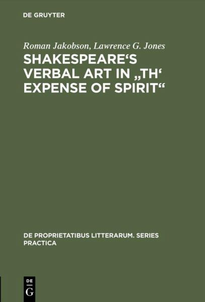 Shakespeare's Verbal Art in Shakespeare's Verbal Art in