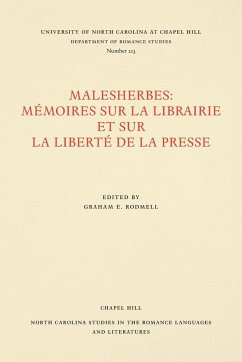 Malesherbes: Mémoires Sur La Librairie Et Sur La Liberté de la Presse