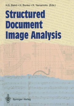 Structured Document Image Analysis - Baird, Henry S., Horst Bunke und Kazuhiko Yamamoto